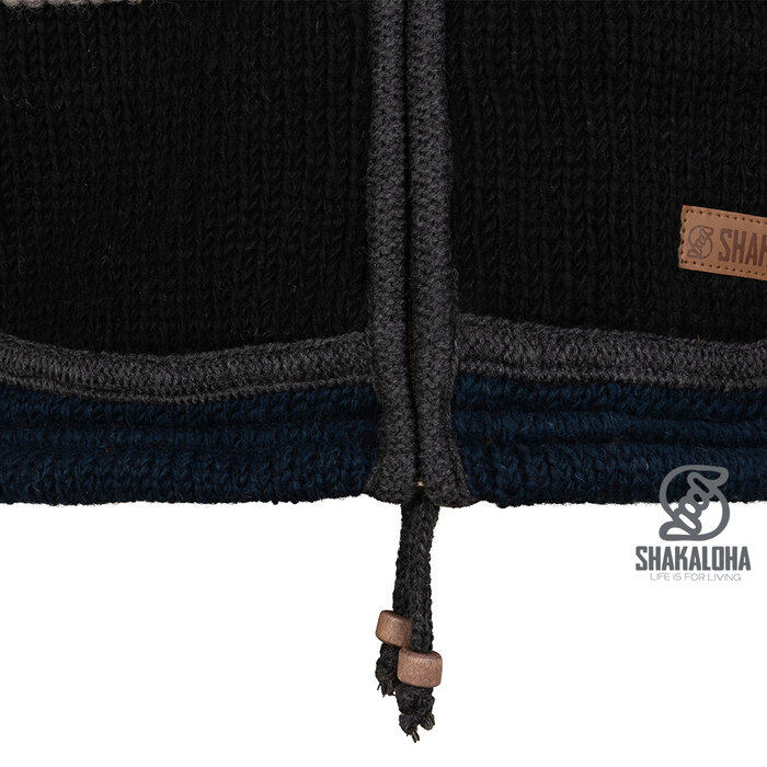 Shakaloha Gilet homme Zito ZH FlexMulti en laine à rayures horizontales colorées