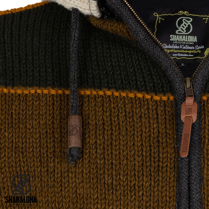 Shakaloha Wollen heren vest met horizontale gekleurde banen Zito ZH FlexMulti