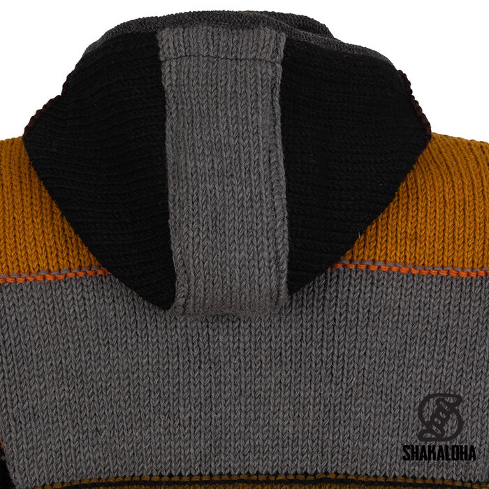 Shakaloha Chaleco de lana para hombre Zito ZH FlexMulti con rayas horizontales de colores