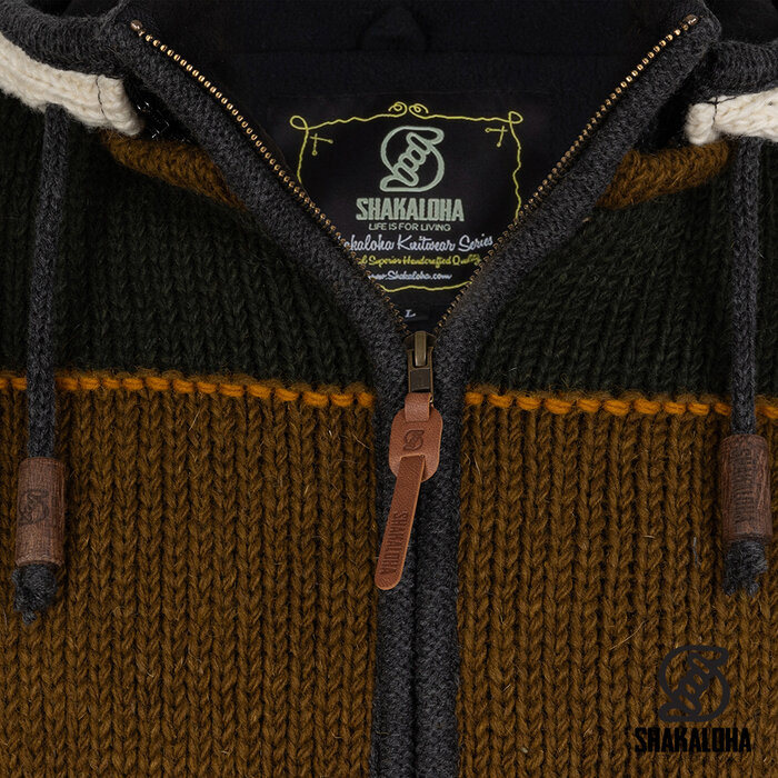 Shakaloha Wollen heren vest met horizontale gekleurde banen Zito ZH FlexMulti