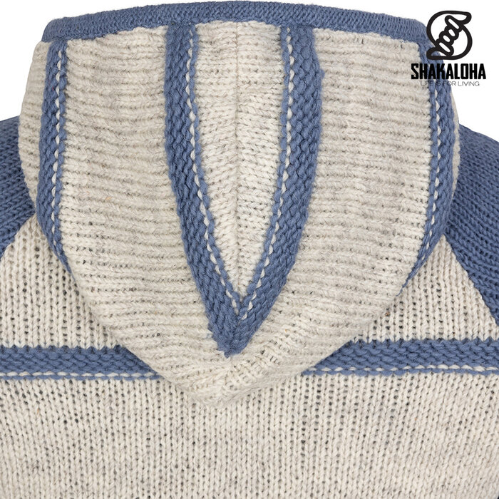 Shakaloha W Itaka BeigeSteel – gebreide wollen damesvest met fleecevoering, YKK frontzip, doorgestikte schouderpas, borstzak, 2 steekzakken, regular fit.