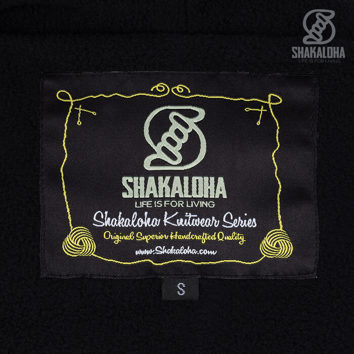 Shakaloha W Itaka BeigeSteel – Cárdigan de punto de lana para mujer con forro polar, cremallera frontal YKK, canesú acolchado en los hombros, bolsillo en el pecho, 2 bolsillos laterales, corte regular.