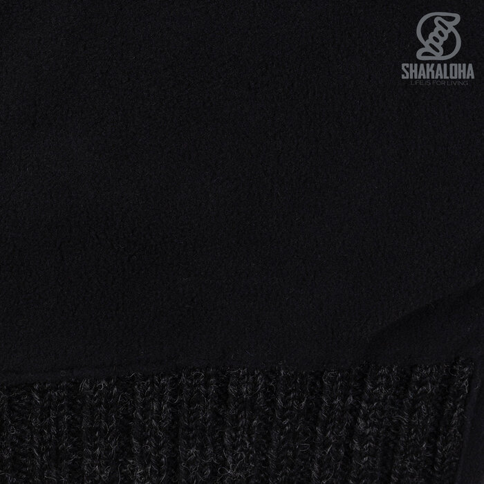 Shakaloha M Tundra Anthrazit/Grau – Herren‐Wolljacke mit Polyesterfleece, YKK Frontzip, abnehmbare Kapuze mit Anti‐Öffnungsknopf, Kängurutasche mit Fleecefutter + innere Brusttasche mit Reißverschluss, 2 Wollkordeln mit Holzringen, graviertes Shakaloha‐Logo, Regula