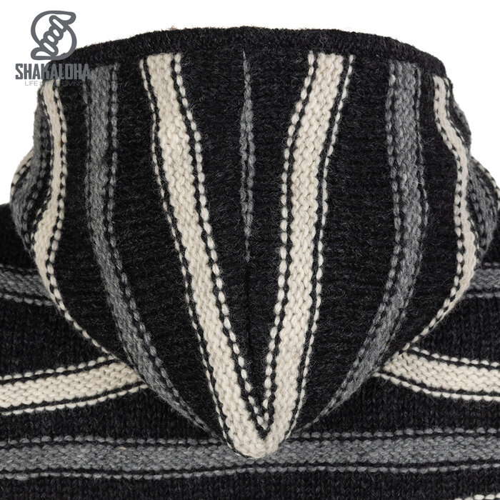 Shakaloha M Luma – wollen herenvest met fleecevoering, YKK frontzip, afritsbare capuchon met trekkoorden, 2 steekzakken, ribboorden, regular fit.