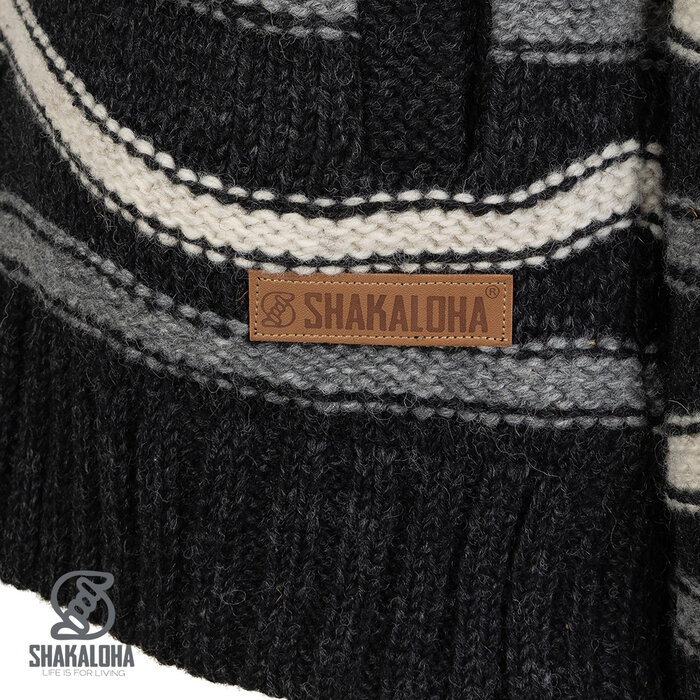 Shakaloha M Luma – wollen herenvest met fleecevoering, YKK frontzip, afritsbare capuchon met trekkoorden, 2 steekzakken, ribboorden, regular fit.