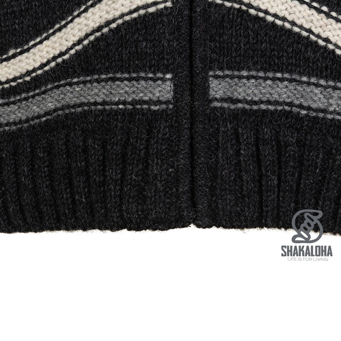 Shakaloha M Luma – Herren‐Wolljacke mit Fleecefutter, YKK Frontzip, abnehmbare Kapuze, 2 Taschen, Rippbündchen, Regular Fit.