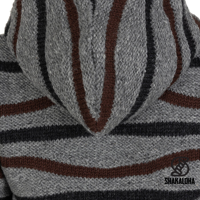 Shakaloha M Luma – wollen herenvest met fleecevoering, YKK frontzip, afritsbare capuchon met trekkoorden, 2 steekzakken, ribboorden, regular fit.