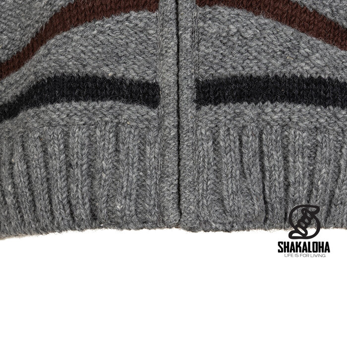 Shakaloha M Luma – wollen herenvest met fleecevoering, YKK frontzip, afritsbare capuchon met trekkoorden, 2 steekzakken, ribboorden, regular fit.