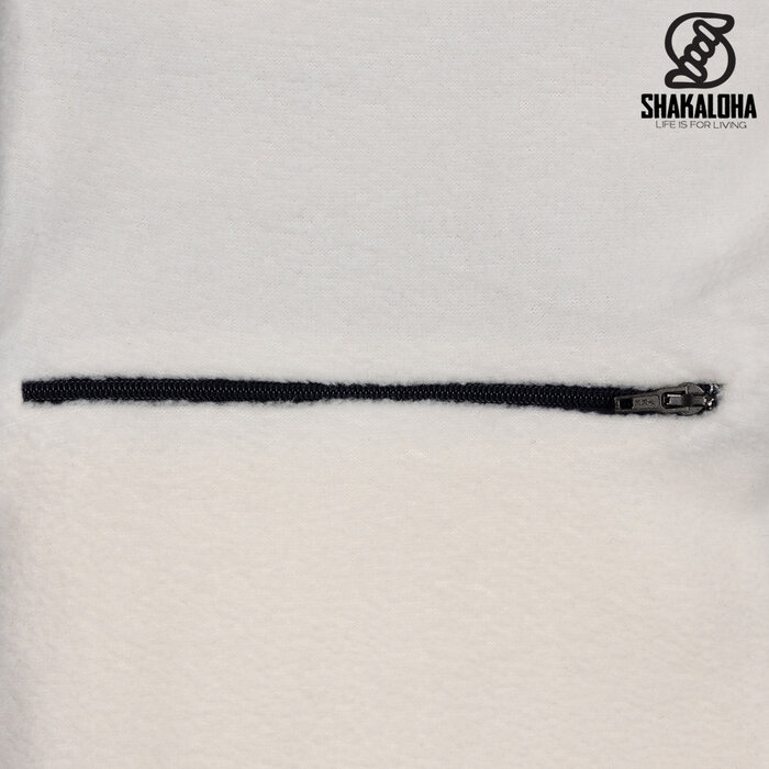 Shakaloha M Luma – Chaleco de lana para hombre con forro polar, cremallera frontal YKK, capucha desmontable con cordones, dos bolsillos laterales, puños y dobladillo acanalados, corte regular.