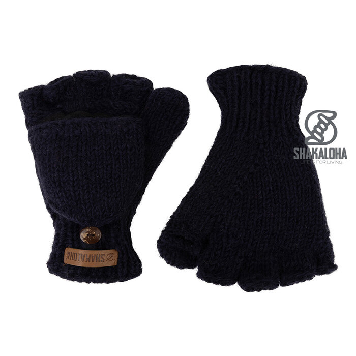 Shakaloha Guantes de cargador azul marino