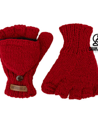 Shakaloha Guantes de cargador rojos