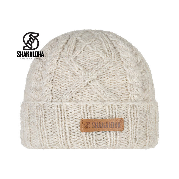 Shakaloha Bonnet en laine Loader Beanie Beige