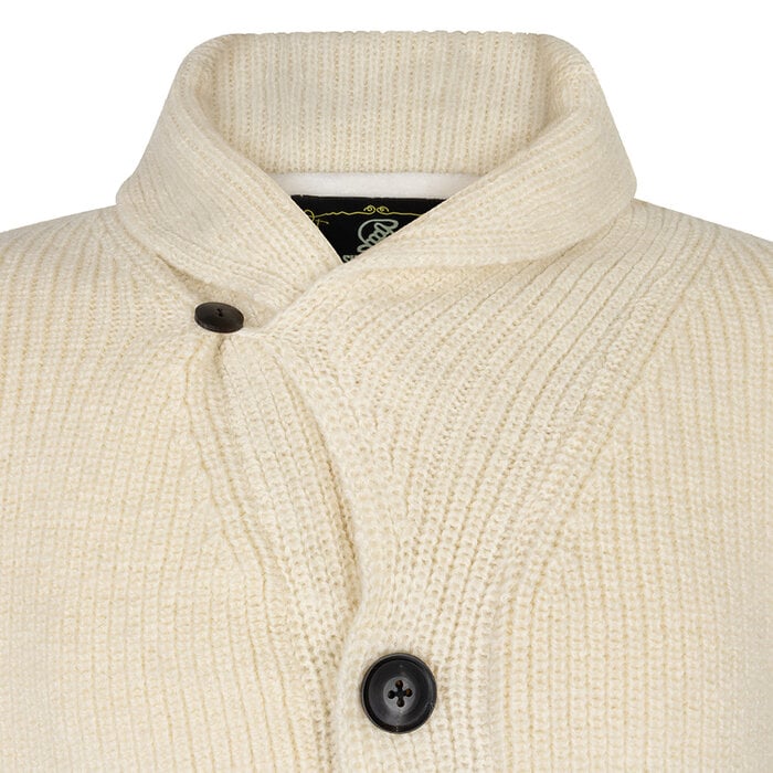 Shakaloha Wollen Vest Knopen Man Macq Cream