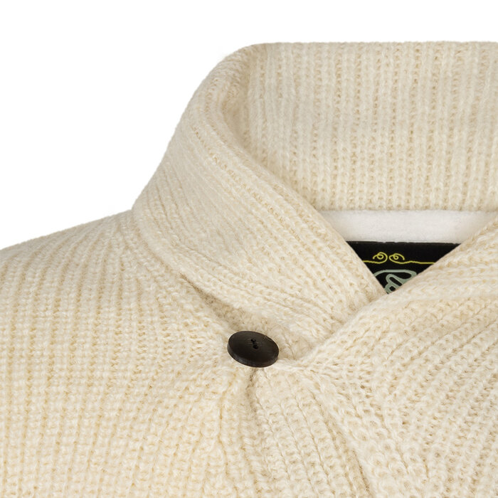 Shakaloha Wollen Vest Knopen Man Macq Cream