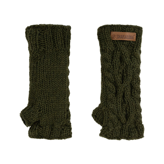 Shakaloha Gebreide Wollen Handwarmer Loader Forest