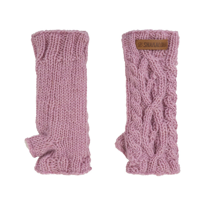Shakaloha Wollen Gebreide Handwarmer Loader Pink