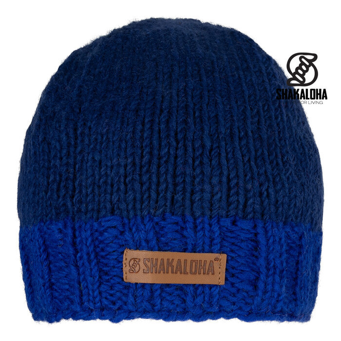 Shakaloha Gestrickte Wollmütze Boost Beanie Blau