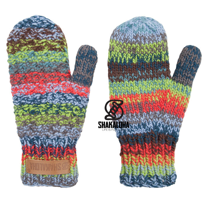 Shakaloha Juice Gebreide Wanten Merino Wol meerkleurig
