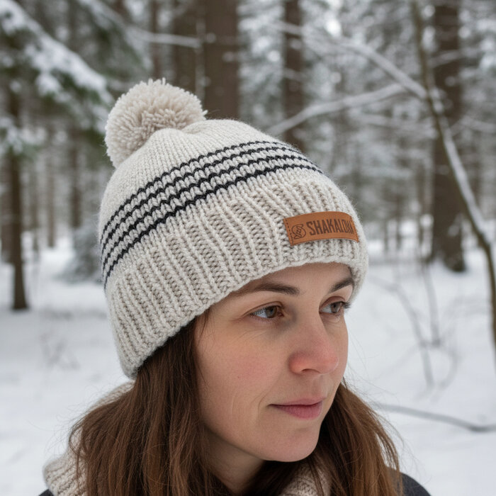 Shakaloha Gorro de lana de punto Biper con forro polar