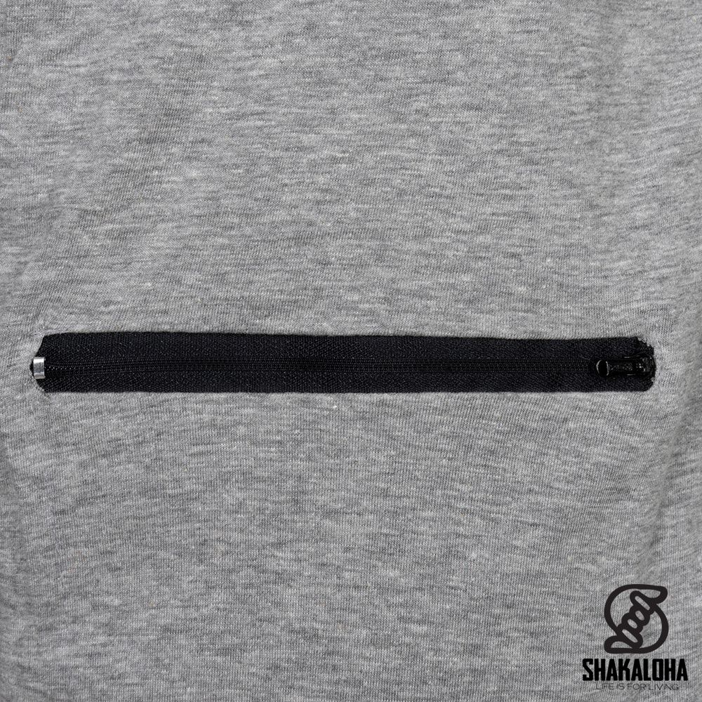 Shakaloha Shakaloha Gebreid Wollen Vest Splendor ZH Grijs met Katoenen Voering en Afneembare Capuchon - Man/Uni - Handgemaakt in Nepal van Schapenwol