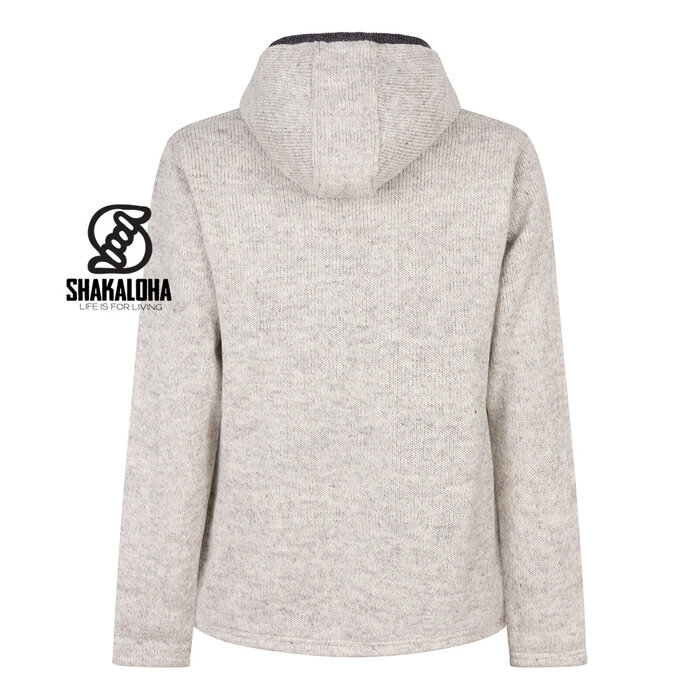 Shakaloha Shakaloha M Trail Wollen Vest BeigeBlauw met Nylon Borstpaneel