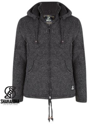 Shakaloha Flash Capuche Zippée Anthracite Gris Foncé