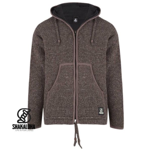 mens knitted fleece lined cardigan