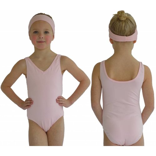 Dansgirl Kinder Balletpakje hemdmodel licht roze 134/140 Dansgirl Kinder Balletpakje hemdmodel licht roze 134/140