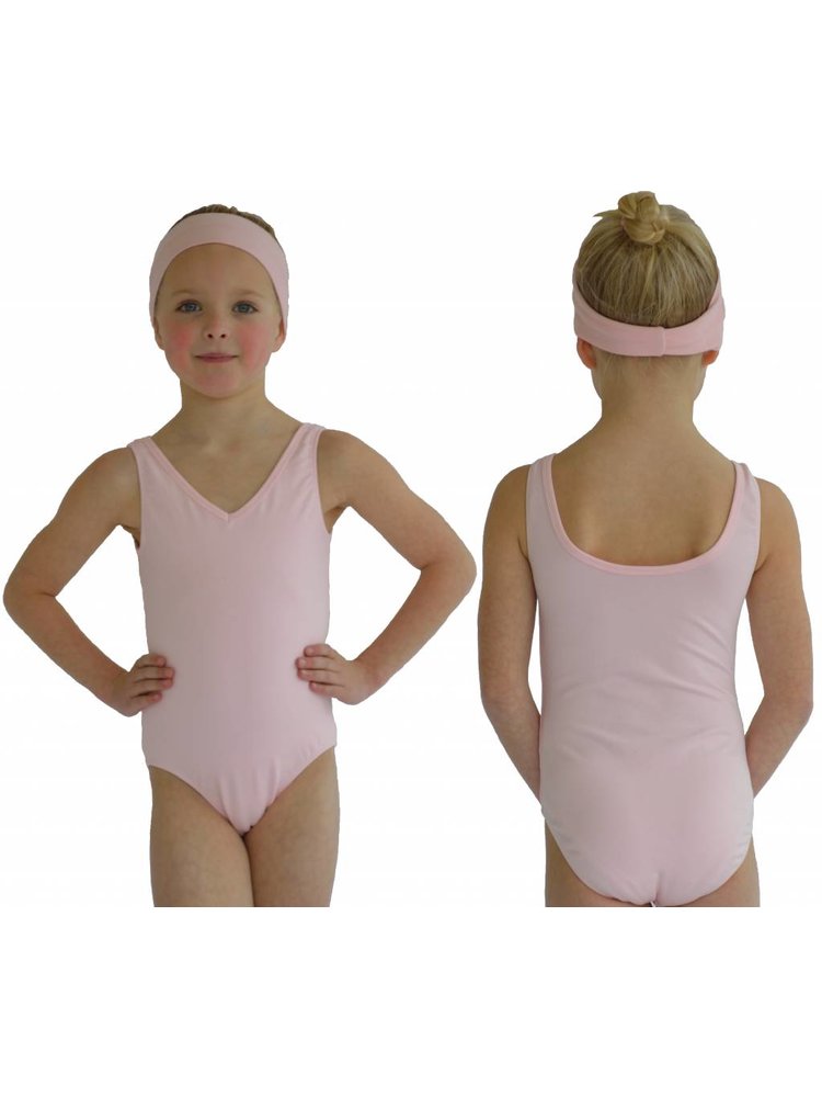 Dansgirl Kinder Balletpakje hemdmodel licht roze 134/140