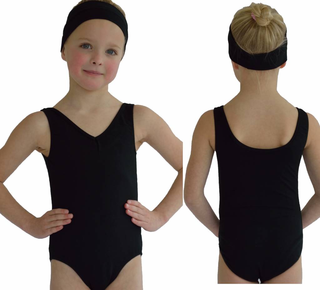 Elk jaar straf tactiek Balletpakje kinder hemdmodel zwart - 4DANCING