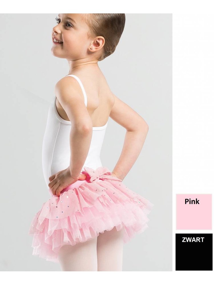 Wear Moi Roze en zwarte Tutu met pailletten