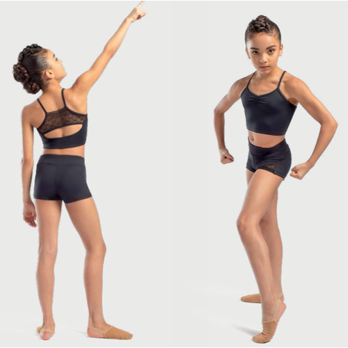 So Danca Dansshort / dansbroekje zwart Diamond Lace 12-14 jaar