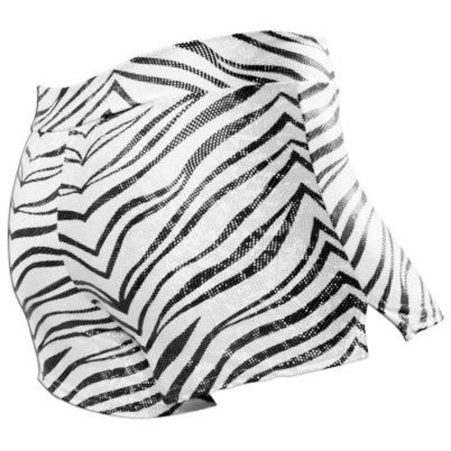 Pizzazz Zebra glitter cheer short zwart/wit