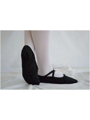 Dansgirl Balletschoenen splitzool zwart