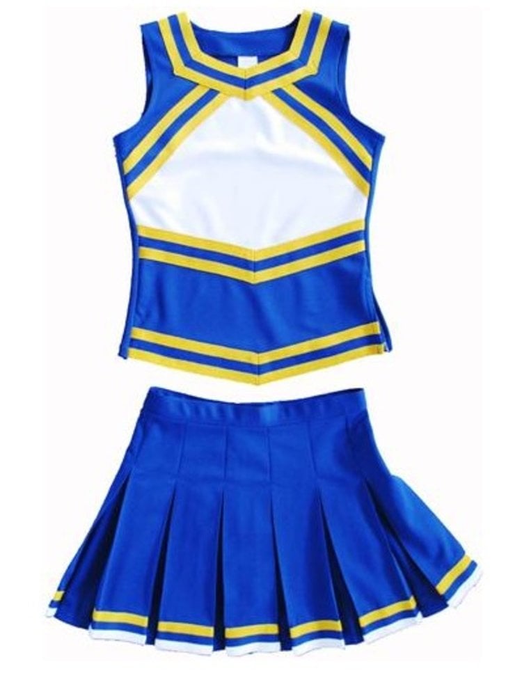 Cheerleader Uniform (rood/wit/blauw)