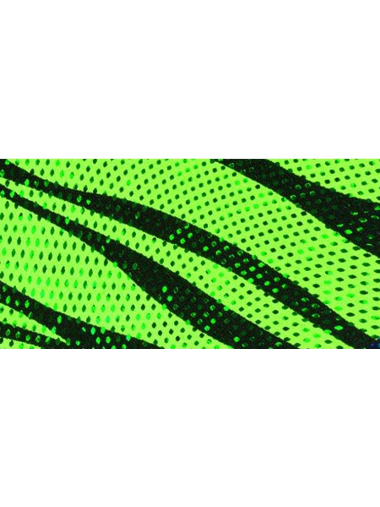 Pizzazz Zebra glitter cheer short lime