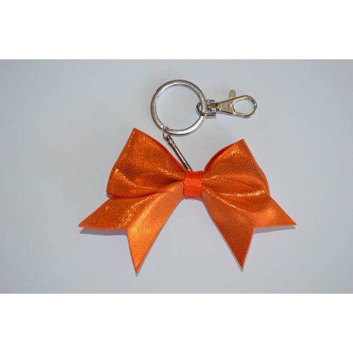 Sleutelhanger Cheer bow oranje