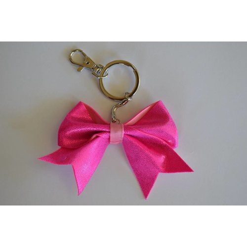 Sleutelhanger Cheer bow roze