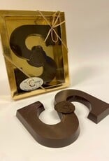 Dark chocolate letter