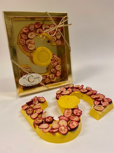 Chocoladeletter sinaasappel cranberry