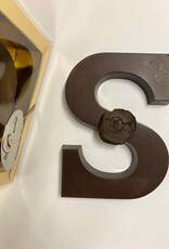 Dark chocolate letter with paprika