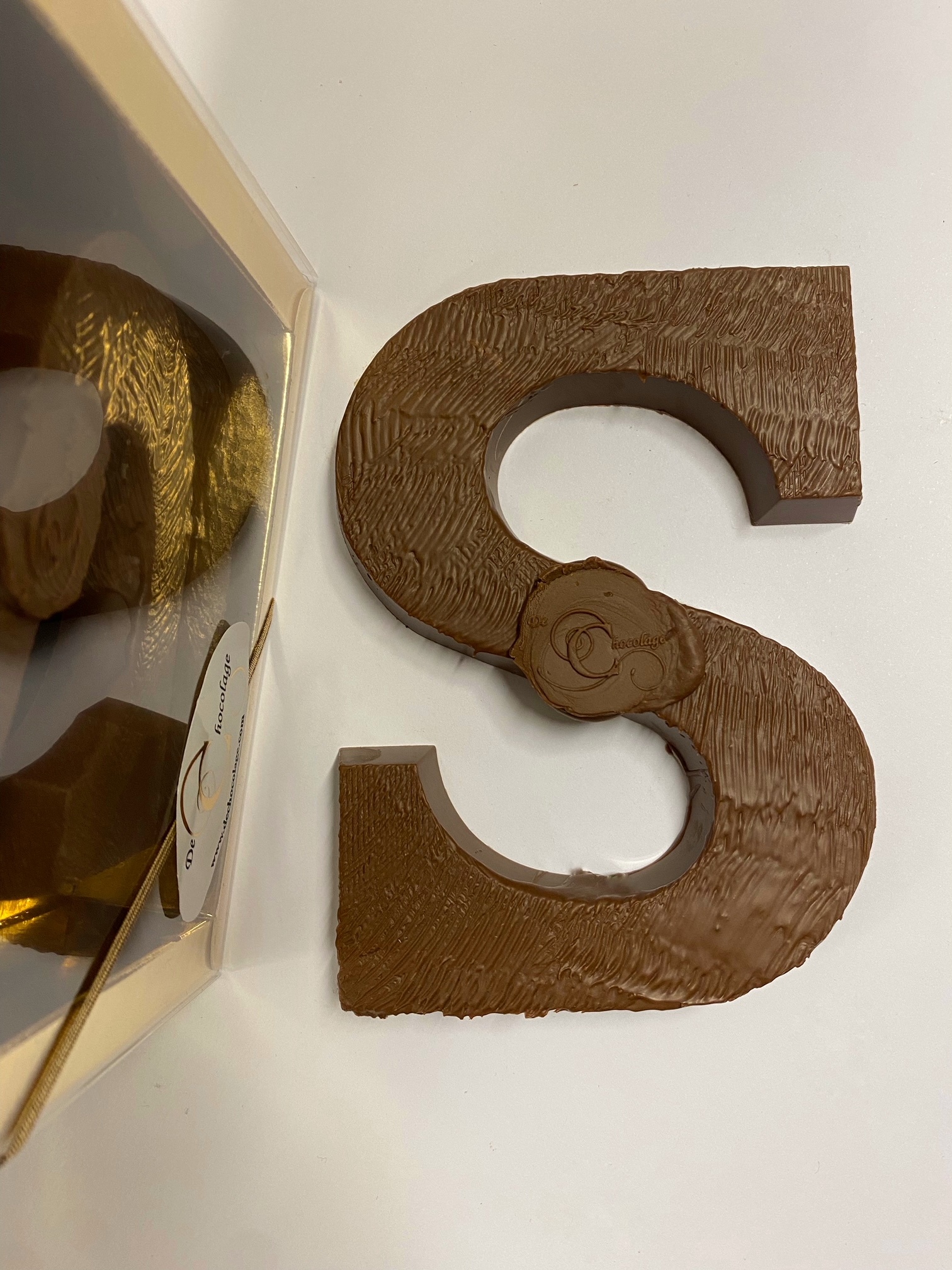 Milk chocolate letter suikervrij