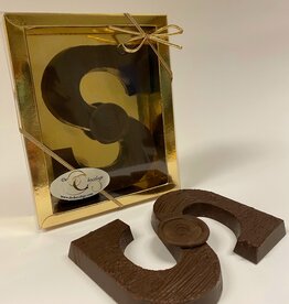 Dark chocolate letter sugar free