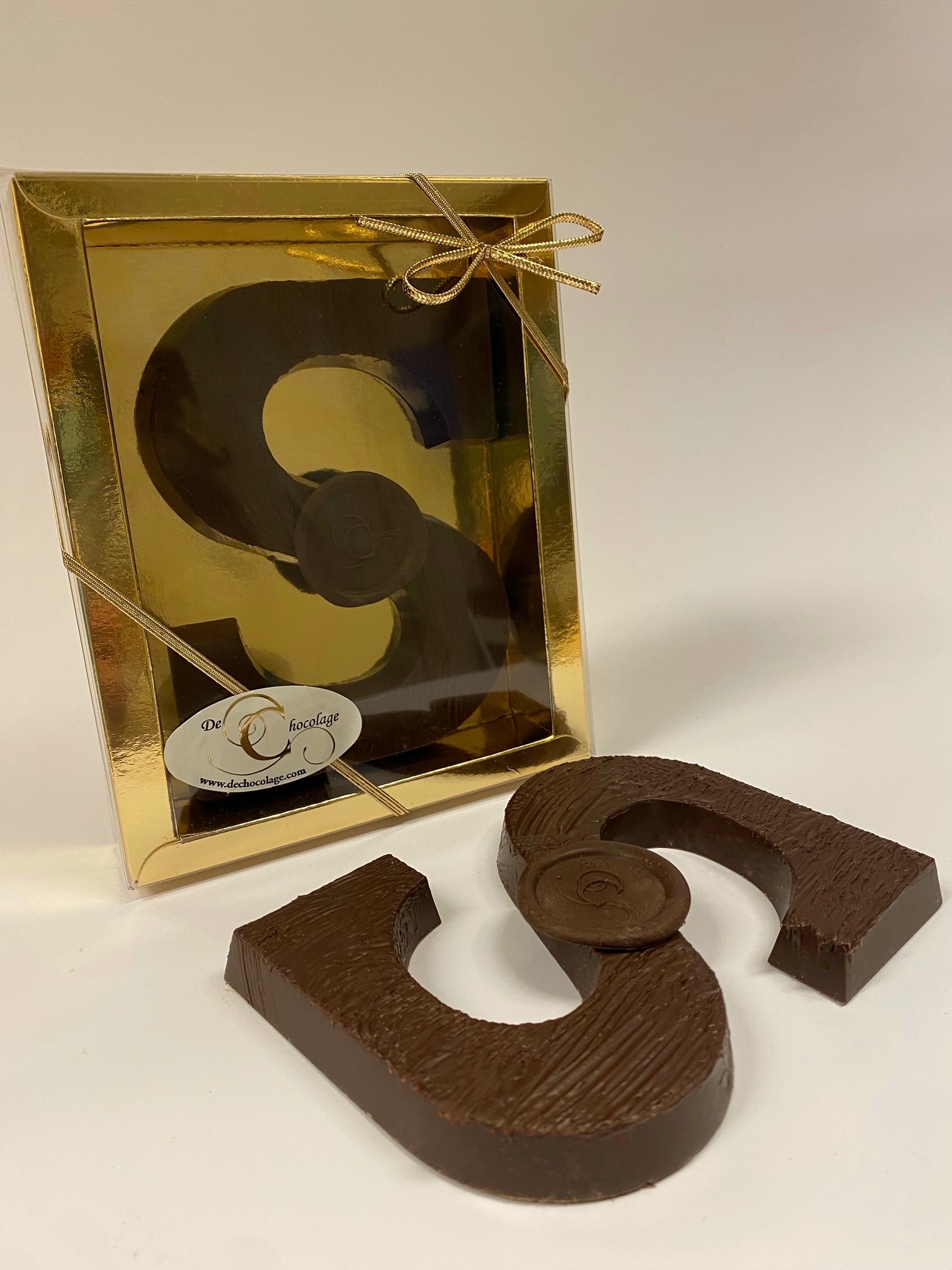 Dark chocolate letter suikervrij