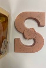 Chocolate letter with rose