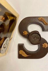 chocoladeletter puur met amandel vulling