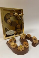 Milk vegan chocolate letter hazelnut filling