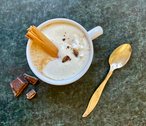 HOT CHOCOLATE WITH MACA & CACAO