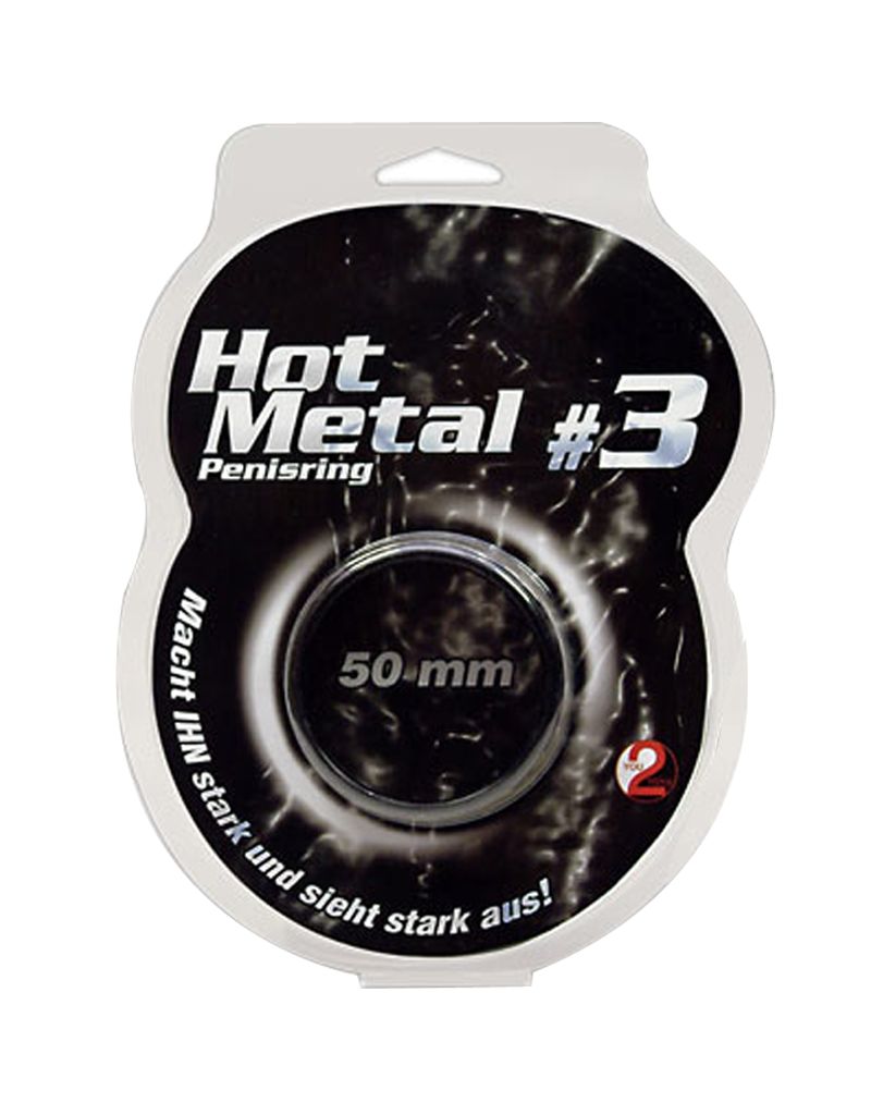 Hot Metal Ring Black 50 MM (5 cm)