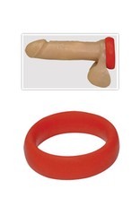 100% Siliconen Cock Ring Red